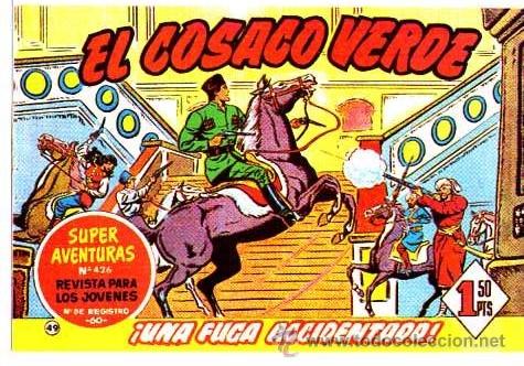 Tebeos: Facsimil  El Cosaco Verde  N&ordm; 49 - Foto 1