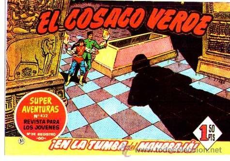 Tebeos: Facsimil  El Cosaco Verde  N&ordm; 51 - Foto 1