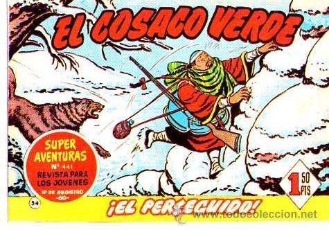 Tebeos: Facsimil  El Cosaco Verde  N&ordm; 54 - Foto 1