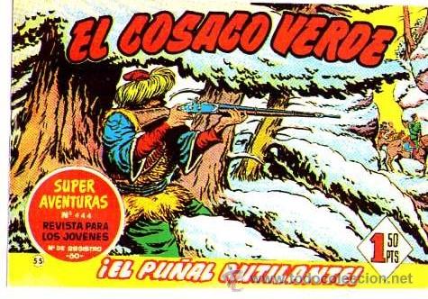 Tebeos: Facsimil  El Cosaco Verde  N&ordm; 55 - Foto 1