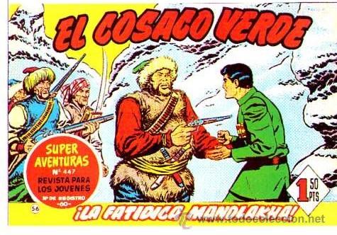 Tebeos: Facsimil  El Cosaco Verde  N&ordm; 56 - Foto 1