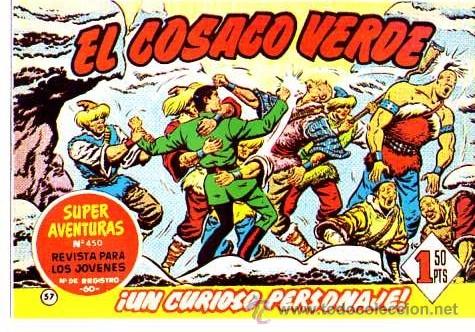 Tebeos: Facsimil  El Cosaco Verde  N&ordm; 57 - Foto 1