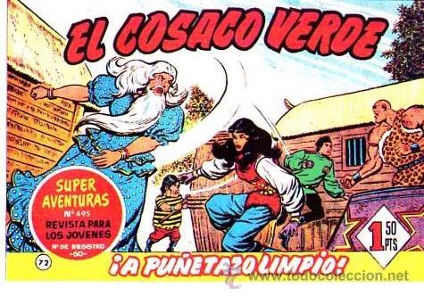 Tebeos: Facsimil  El Cosaco Verde  N&ordm; 72 - Foto 1