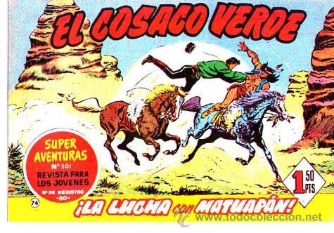 Tebeos: Facsimil  El Cosaco Verde  N&ordm; 74 - Foto 1