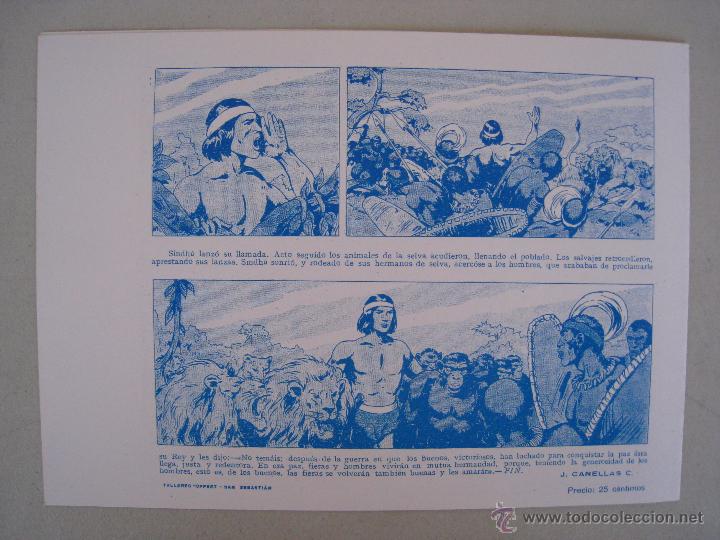 Tebeos: CUBIERTAS - SINDHU Y EL LEON SAGRADO - FACSIMIL. - Foto 4