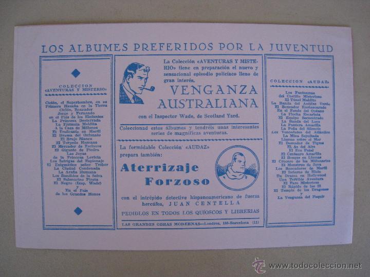 Tebeos: CUBIERTAS - CONSPIRACION FRUSTRADA - FACSIMIL. - Foto 3