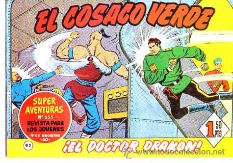 Tebeos: Facsimil  El Cosaco Verde  N&ordm; 92 - Foto 1