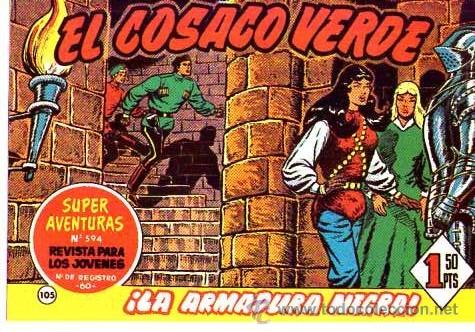 Tebeos: Facsimil  El Cosaco Verde  N&ordm; 105 - Foto 1