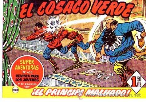 Tebeos: Facsimil  El Cosaco Verde  N&ordm; 108 - Foto 1