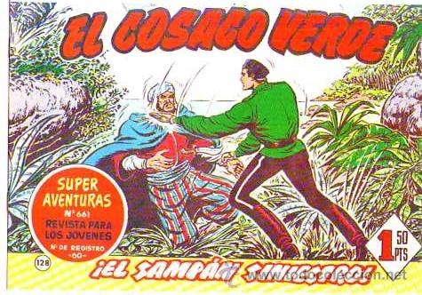 Tebeos: Facsimil  El Cosaco Verde  N&ordm; 128 - Foto 1