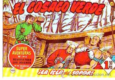 Tebeos: Facsimil  El Cosaco Verde  N&ordm; 132 - Foto 1