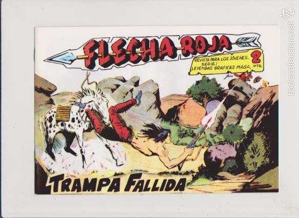 Tebeos: FLECHA ROJA - N&ordm; 36 - TRAMPA FALLIDA - REEDICION / FACSIMIL - Foto 1
