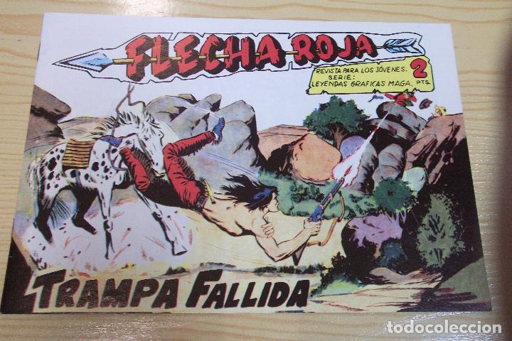 Tebeos: FLECHA ROJA N&ordm; 36 / FACSIMIL / MAGA - Foto 1