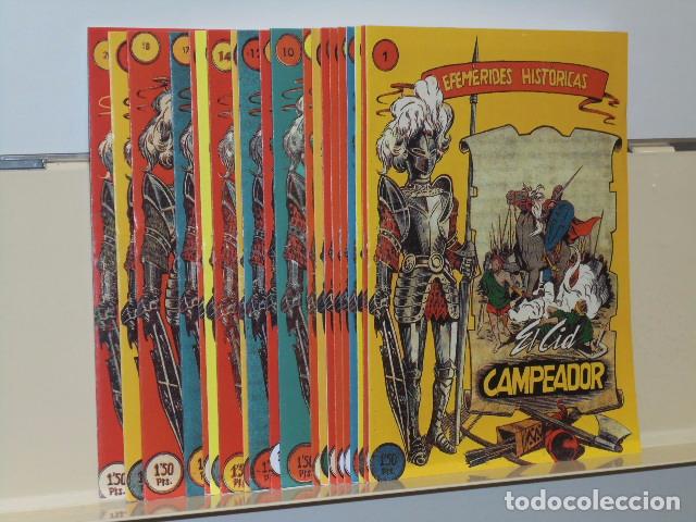 Tebeos: EFEMERIDES HISTORICAS COMPLETA 20 NUM. REEDICION - Foto 1