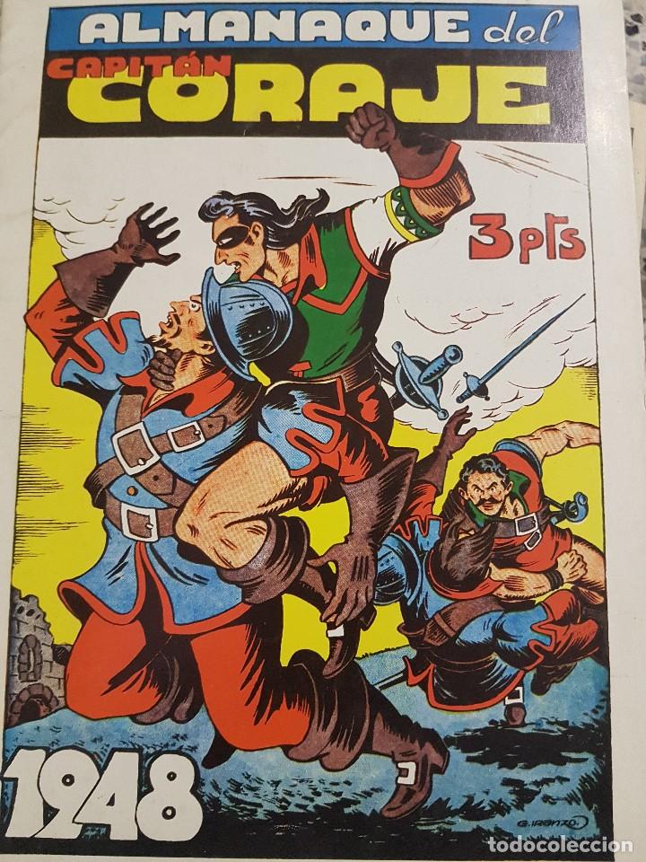 Tebeos: CAPIT&Aacute;N CORAJE,ALMANAQUE DEL 1948 - Foto 1