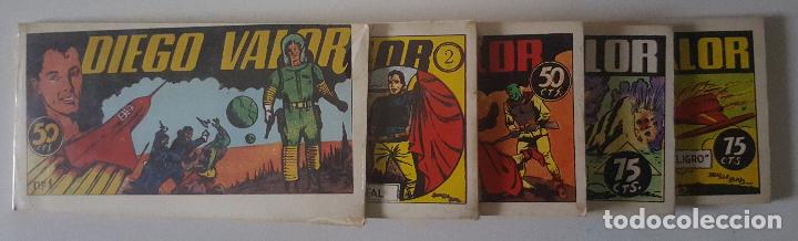 Tebeos: Diego Valor (Ibercomic, 1986) #1 a 5 - Foto 1