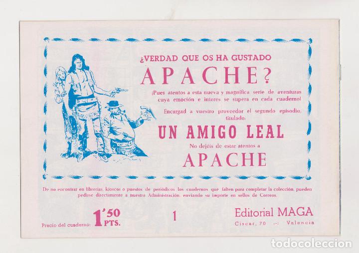 Tebeos: REEDICI&Oacute;N FACSIMIL - APACHE - NUMERO 1 - PERFECTO ESTADO - Foto 2