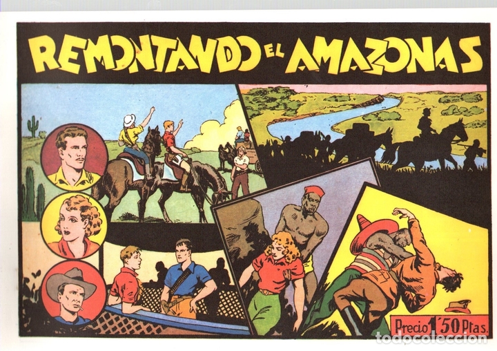 Tebeos: REMONTANDO EL AMAZONAS. AVENTURAS DE JUAN Y LUIS. REEDICION - Foto 1