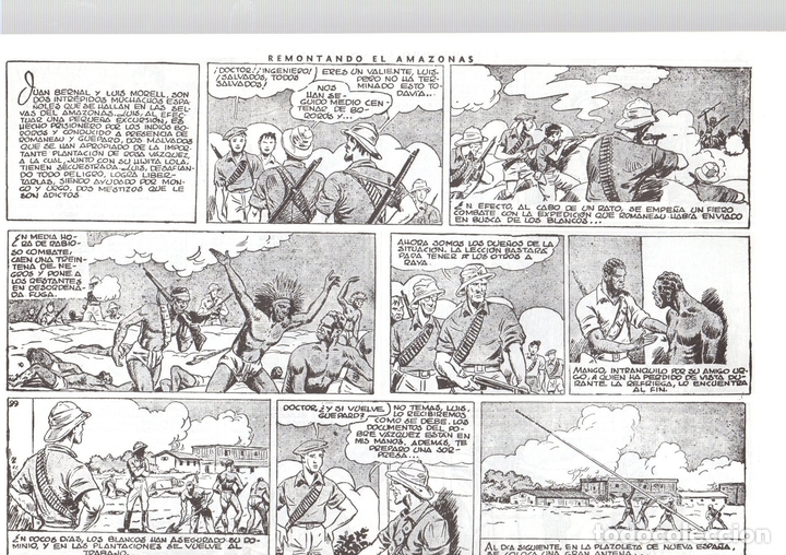 Tebeos: REMONTANDO EL AMAZONAS. AVENTURAS DE JUAN Y LUIS. REEDICION - Foto 2