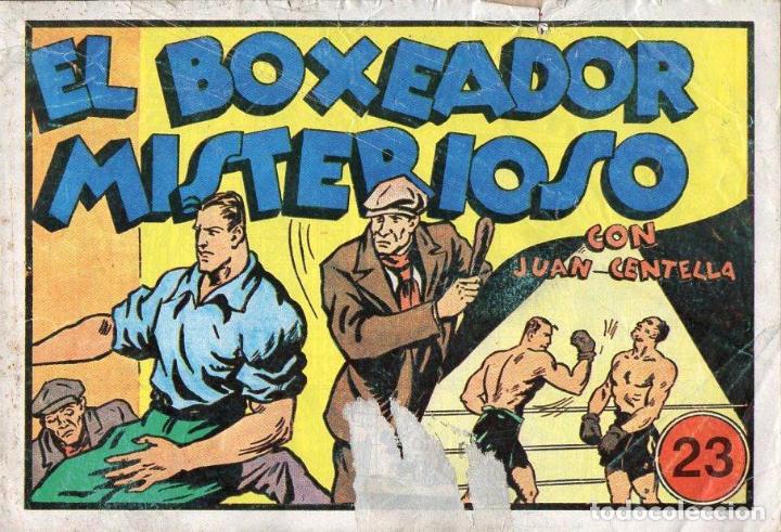 Tebeos: JUAN CENTELLA N&ordm; 23 - EL BOXEADOR MISTERIOSO - Foto 1