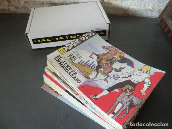 Tebeos: COLECCION COMPLETA DE HACHA Y ESPADA, 52 NUM,( IMPECABLE ), REEDICION - Foto 1