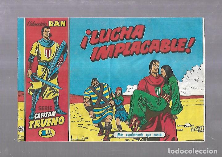 Tebeos: FACSIMIL. SERIE CAPITAN TRUENO. COLECCION DAN. LUCHA IMPLACABLE. N&ordm; 25 - Foto 1
