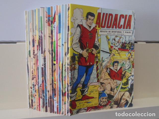 Tebeos: AUDACIA COMPLETA 20 NUMEROS REEDICION - Foto 1