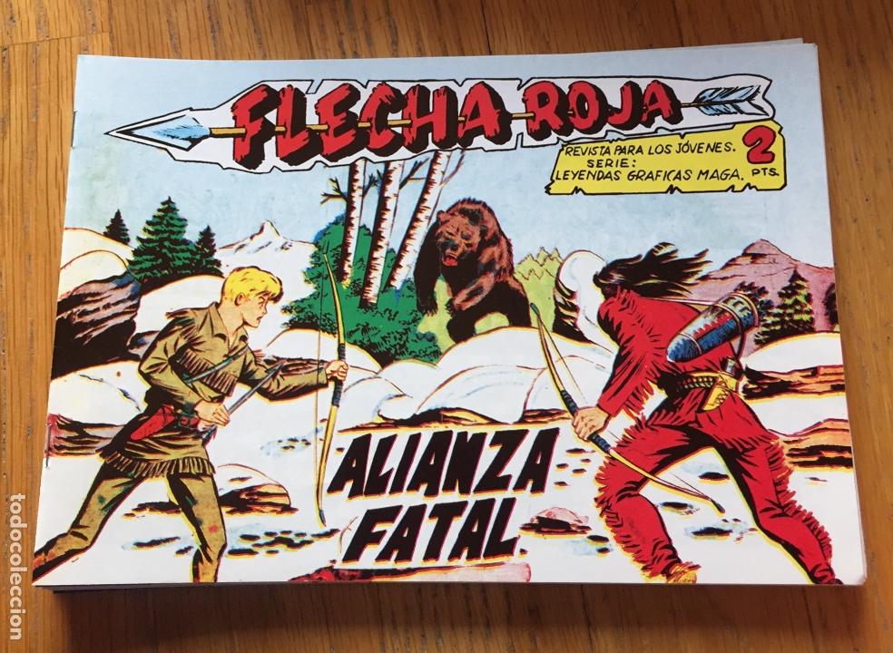 Tebeos: FLECHA ROJA, Facsimil 79 Numeros COMPLETA - Foto 3