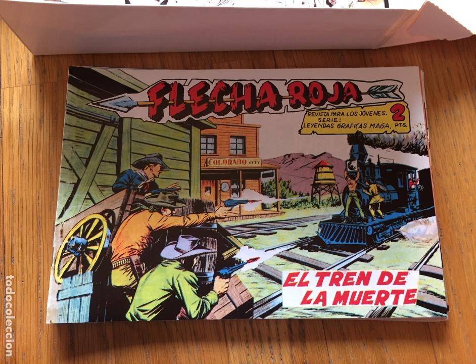 Tebeos: FLECHA ROJA, Facsimil 79 Numeros COMPLETA - Foto 4