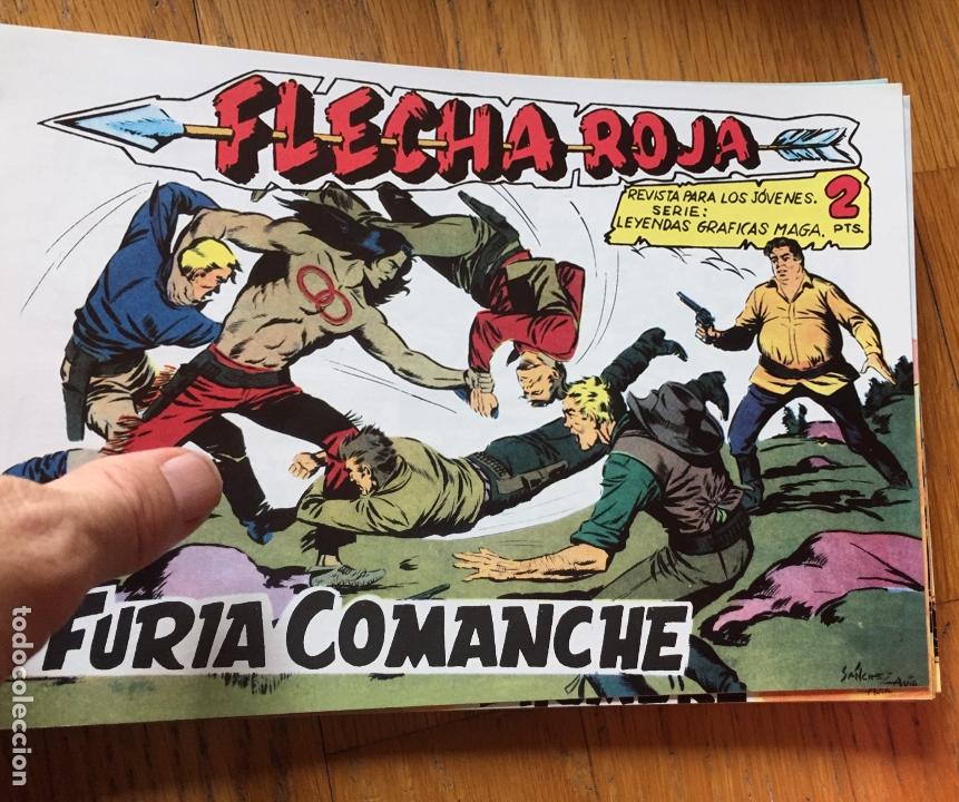 Tebeos: FLECHA ROJA, Facsimil 79 Numeros COMPLETA - Foto 6