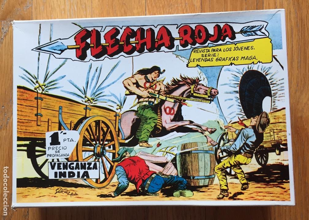 Tebeos: FLECHA ROJA, Facsimil 79 Numeros COMPLETA - Foto 1