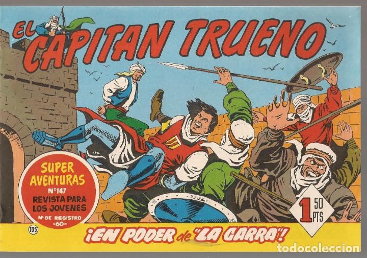Tebeos: EL CAPIT&Aacute;N TRUENO. N&ordm; 135. EN PODER DE LA GARRA.  FACSIMIL. EDICIONES B. (ST/A5) - Foto 1