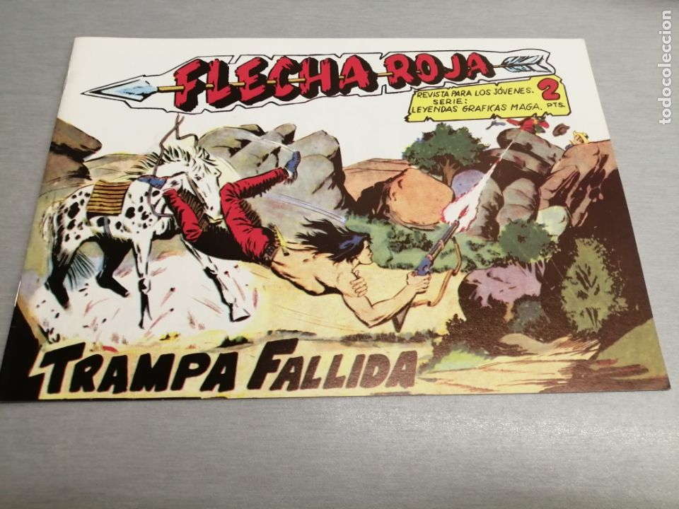 Tebeos: FLECHA ROJA N&ordm; 36: TRAMPA FALLIDA / REEDICI&Oacute;N - FACS&Iacute;MIL - Foto 1