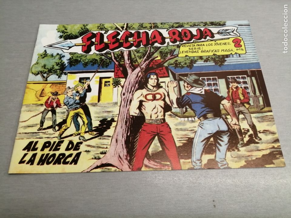 Tebeos: FLECHA ROJA N&ordm; 37: AL PIE DE LA HORCA / REEDICI&Oacute;N - FACS&Iacute;MIL - Foto 1