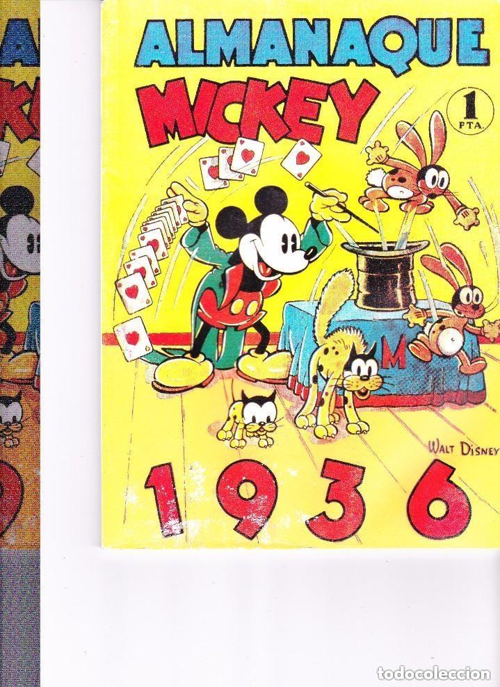 Tebeos: Almanaque Mickey 1936 - reedicion - Foto 1