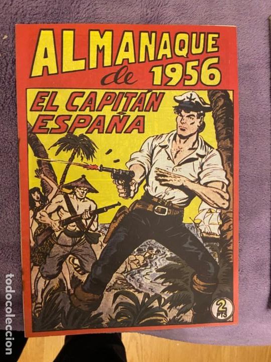 Tebeos: FACSIMIL ALMANAQUE CAPITAN ESPA&Ntilde;A 1956 NUEVO - Foto 1