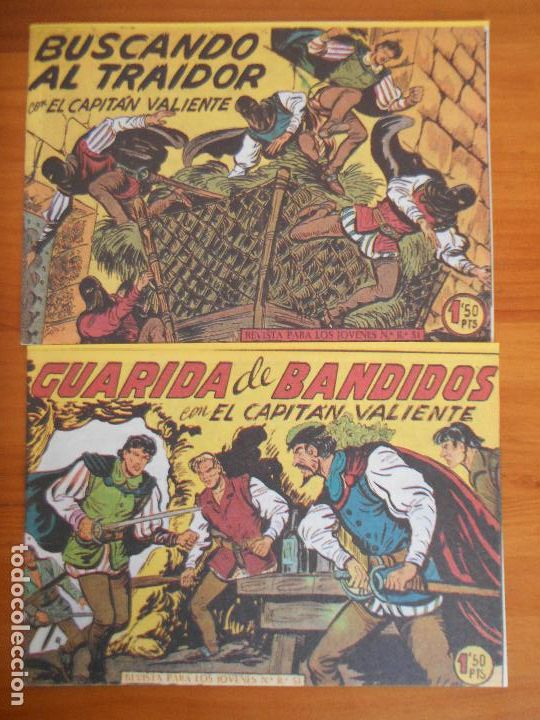 Tebeos: EL CAPITAN VALIENTE- COMPLETA - 22 NUMEROS - REEDICION (FF) - Foto 7