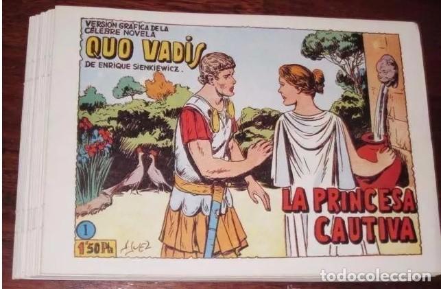 Tebeos: QUO VADIS COLECCION COMPLETA 20 NUMEROS FACSIMIL - Foto 1