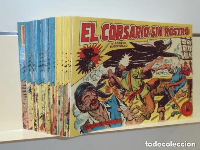 Tebeos: EL CORSARIO SIN ROSTRO COMPLETA 42 NUM. REEDICION - Foto 1