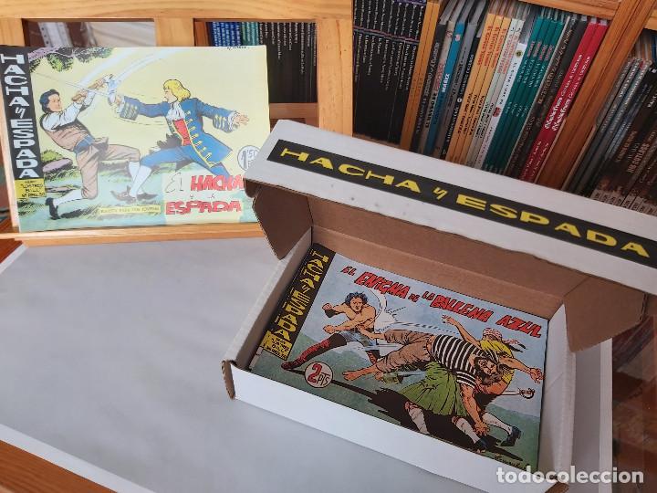 Tebeos: * HACHA Y ESPADA * COMPLETA 58 NUMEROS * REEDICION EN CAJA * - Foto 1