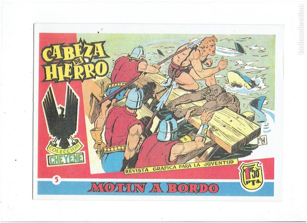 Tebeos: R * CABEZA DE HIERRO * COMPLETA 13 NUMEROS * REEDICION IMPECABLE * - Foto 7