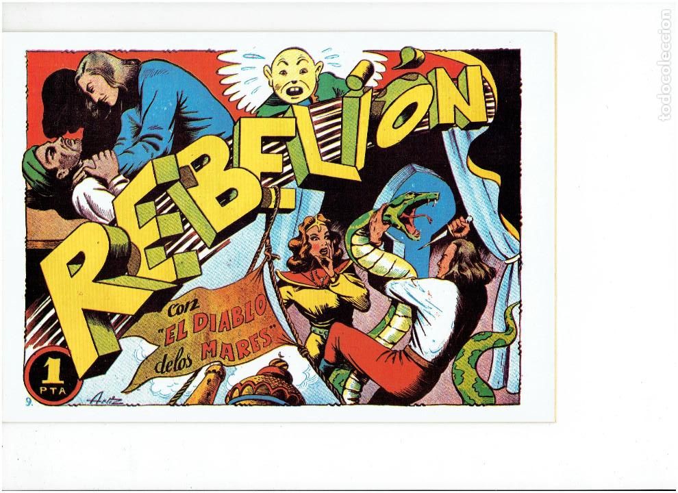 Tebeos: * EL DIABLO DE LOS MARES * COMPLETA 68 NUMEROS * REEDICION C.A.H. IMPECABLE * - Foto 4