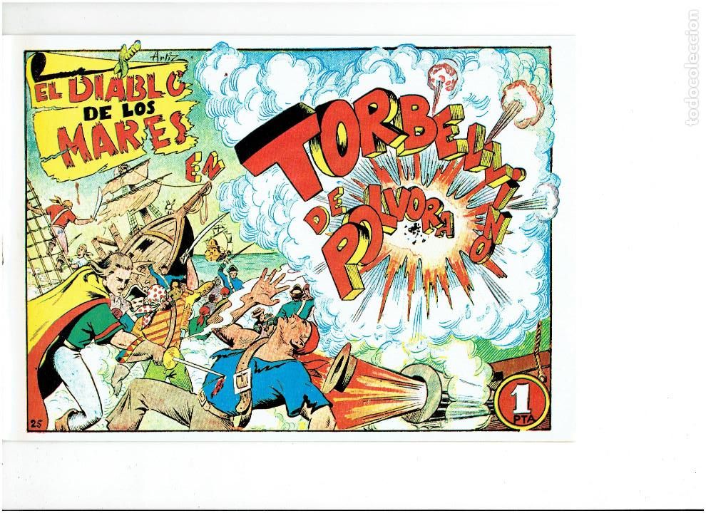 Tebeos: * EL DIABLO DE LOS MARES * COMPLETA 68 NUMEROS * REEDICION C.A.H. IMPECABLE * - Foto 6