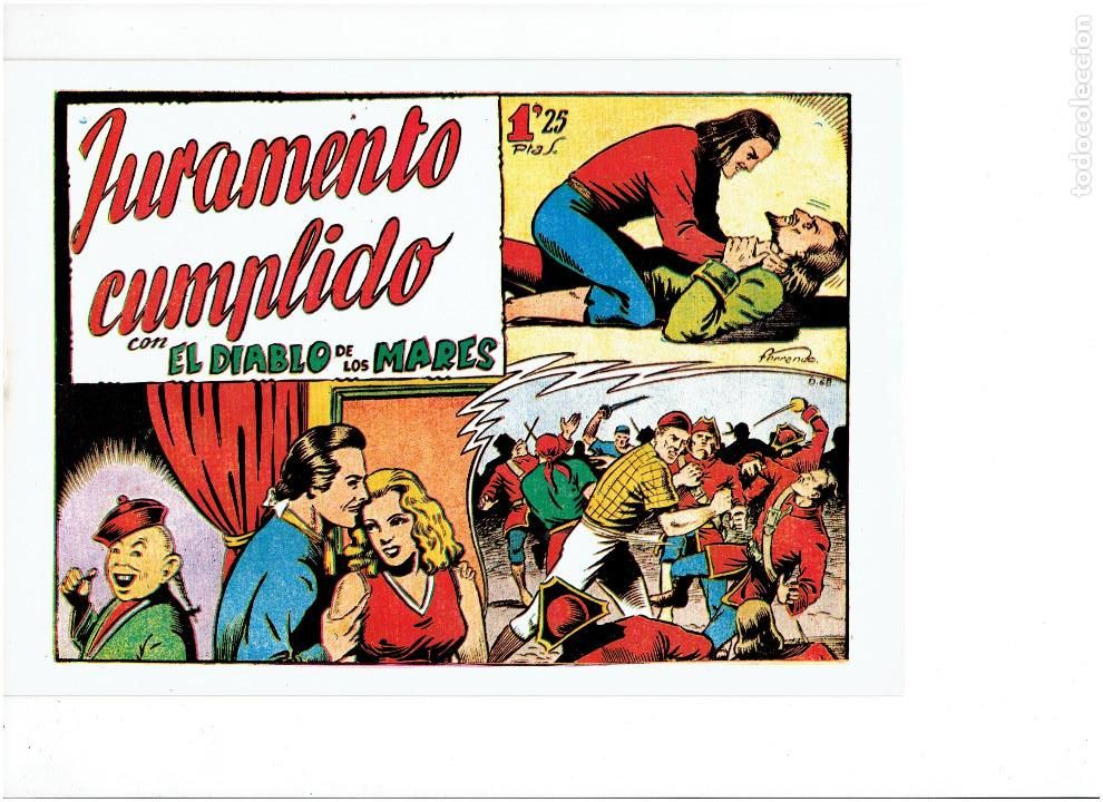 Tebeos: * EL DIABLO DE LOS MARES * COMPLETA 68 NUMEROS * REEDICION C.A.H. IMPECABLE * - Foto 12