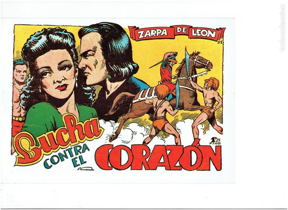 Tebeos: * ZARPA DE LEON * COMPLETA 60 NUMEROS * REEDICION IMPECABLE 1993 * - Foto 8