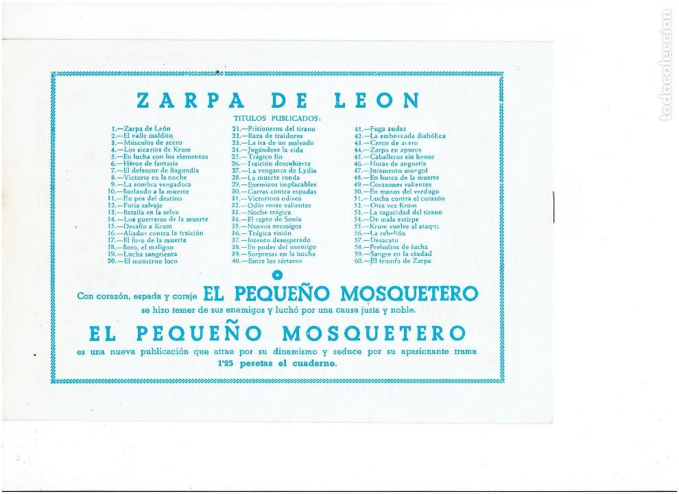 Tebeos: * ZARPA DE LEON * COMPLETA 60 NUMEROS * REEDICION IMPECABLE 1993 * - Foto 10