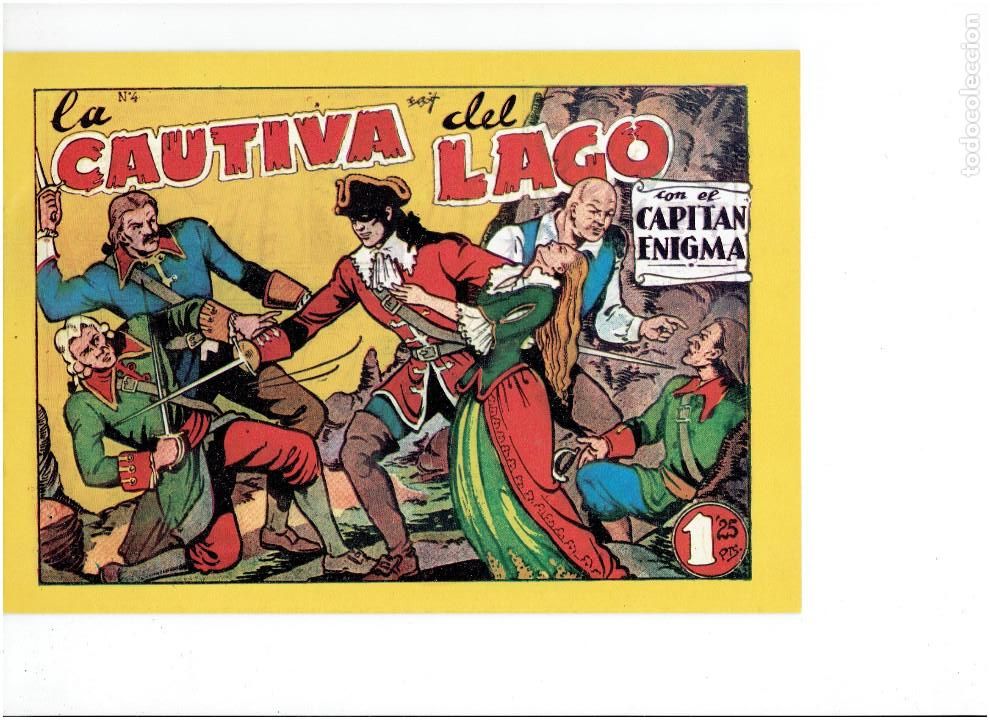 Tebeos: * EL CAPITAN ENIGMA * COMPLETA 8 NUMEROS * REEDICION C.A.H. IMPECABLE 1983 * - Foto 4
