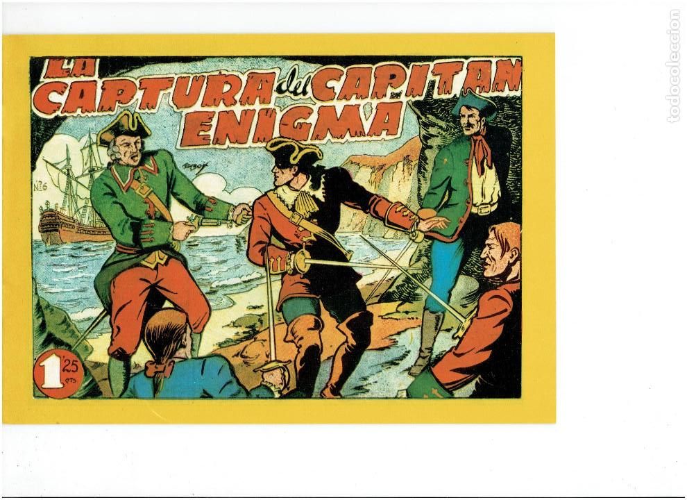 Tebeos: * EL CAPITAN ENIGMA * COMPLETA 8 NUMEROS * REEDICION C.A.H. IMPECABLE 1983 * - Foto 5