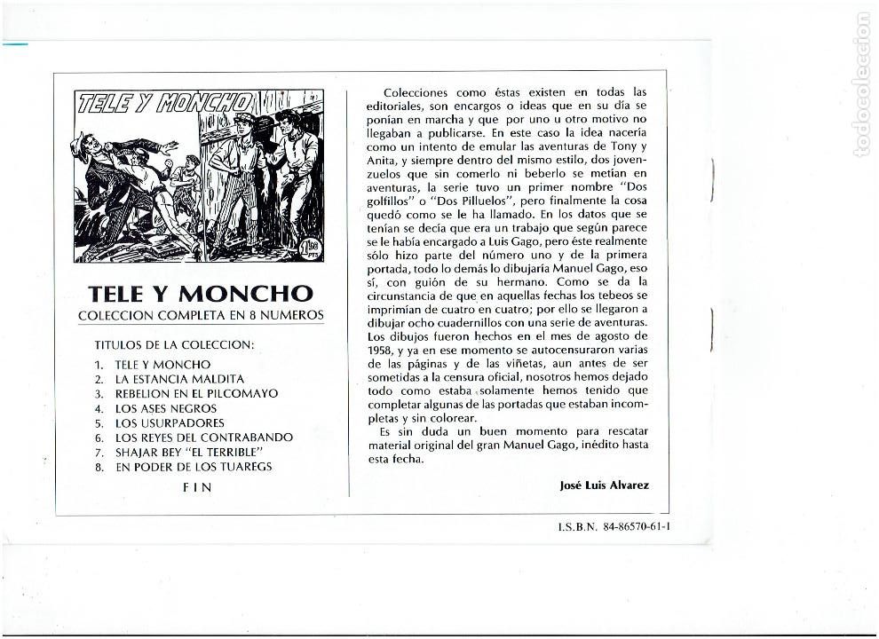 Tebeos: R * TELE Y MONCHO * COMPLETA 8 NUMEROS * REEDICION IMPECABLE 1987 * - Foto 7