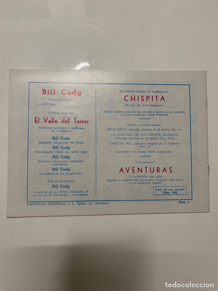 Tebeos: Bill Cody n&uacute;mero 1 - Foto 3